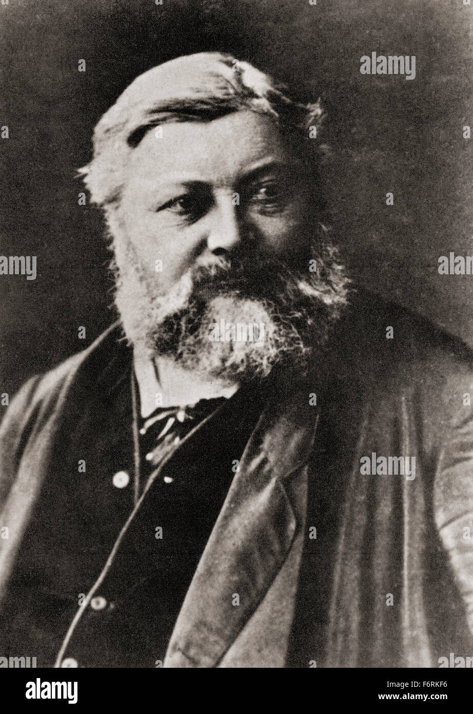 Jean Désiré Gustave Courbet, 1819 - 1877. Pittore Francese. Da una fotografia contemporanea. Foto Stock Jean Désiré Gustave Courbet, 1819 - 1877. Pittore Francese. Da una fotografia contemporanea. Foto Stock