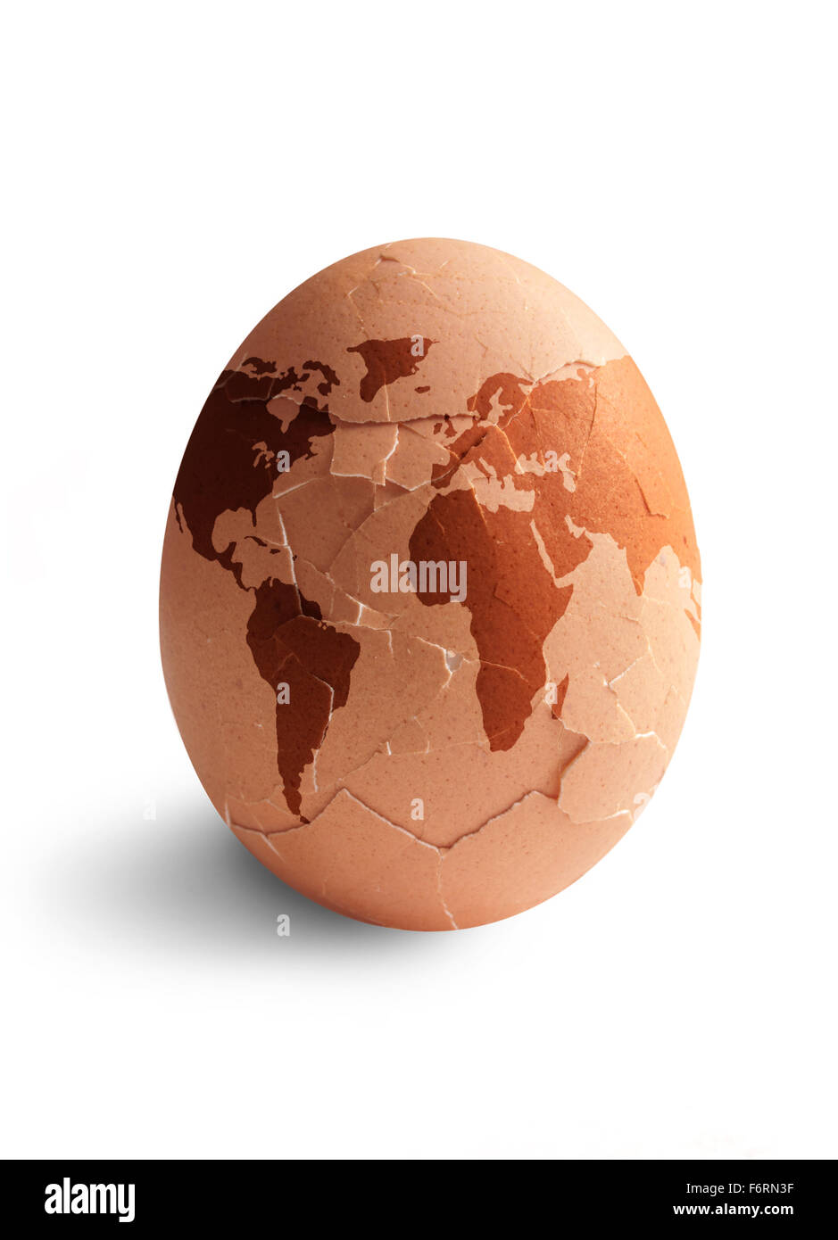 Forma di uovo da cova mondiale Foto Stock