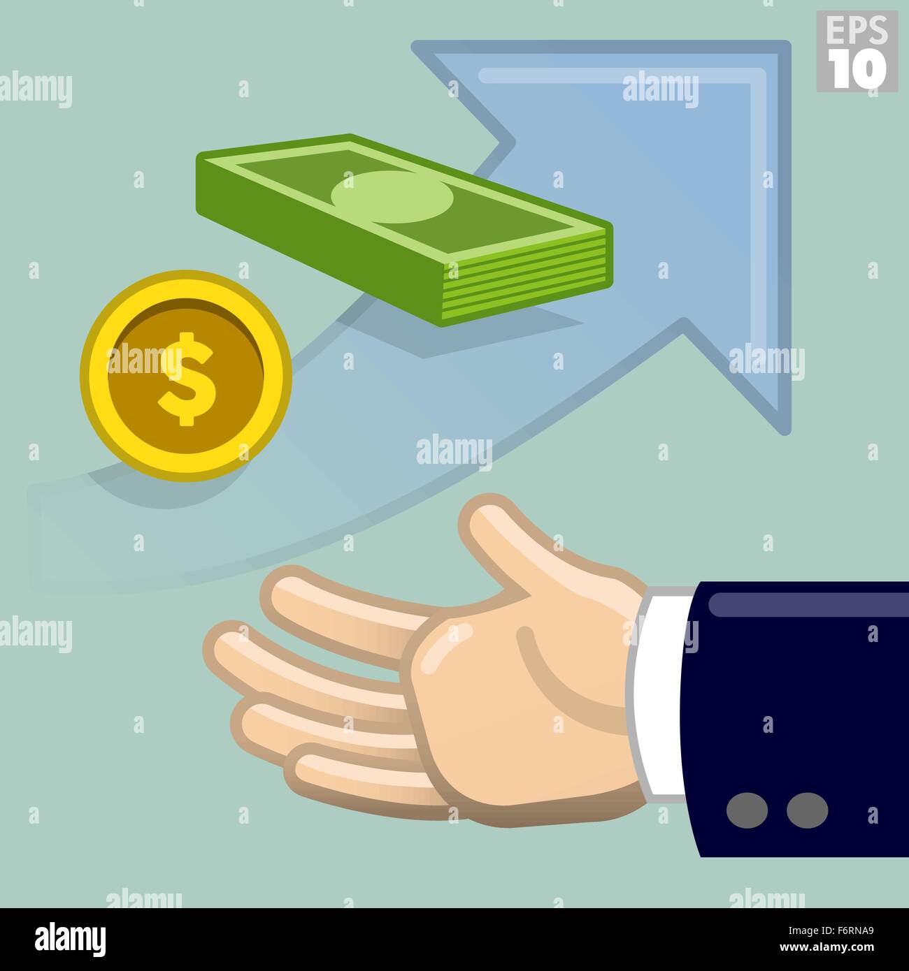Quanta prestito denaro è necessario per la crescita del business Illustrazione Vettoriale