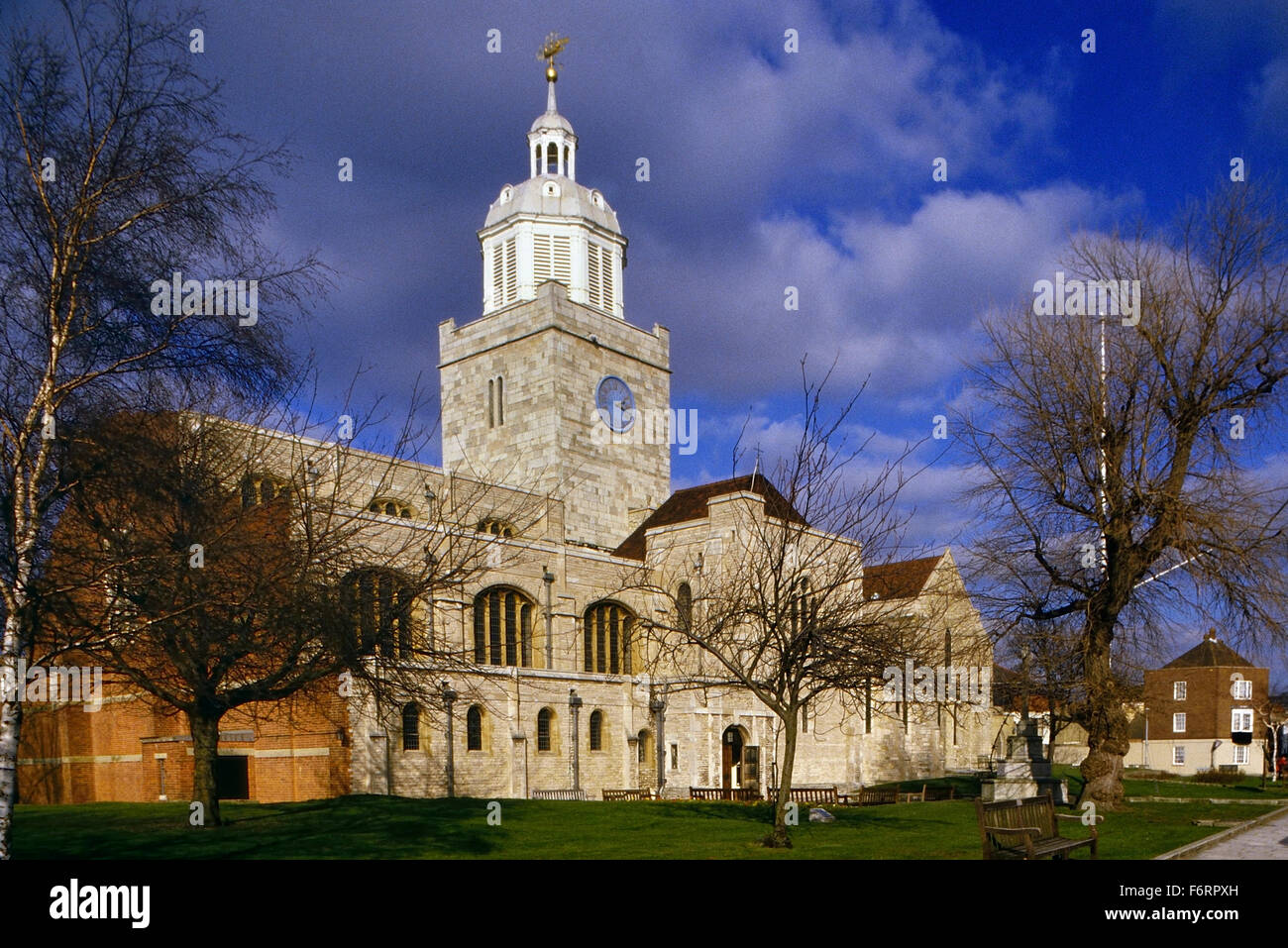 Cattedrale di Portsmouth. Hampshire. In Inghilterra. Regno Unito. Europa Foto Stock