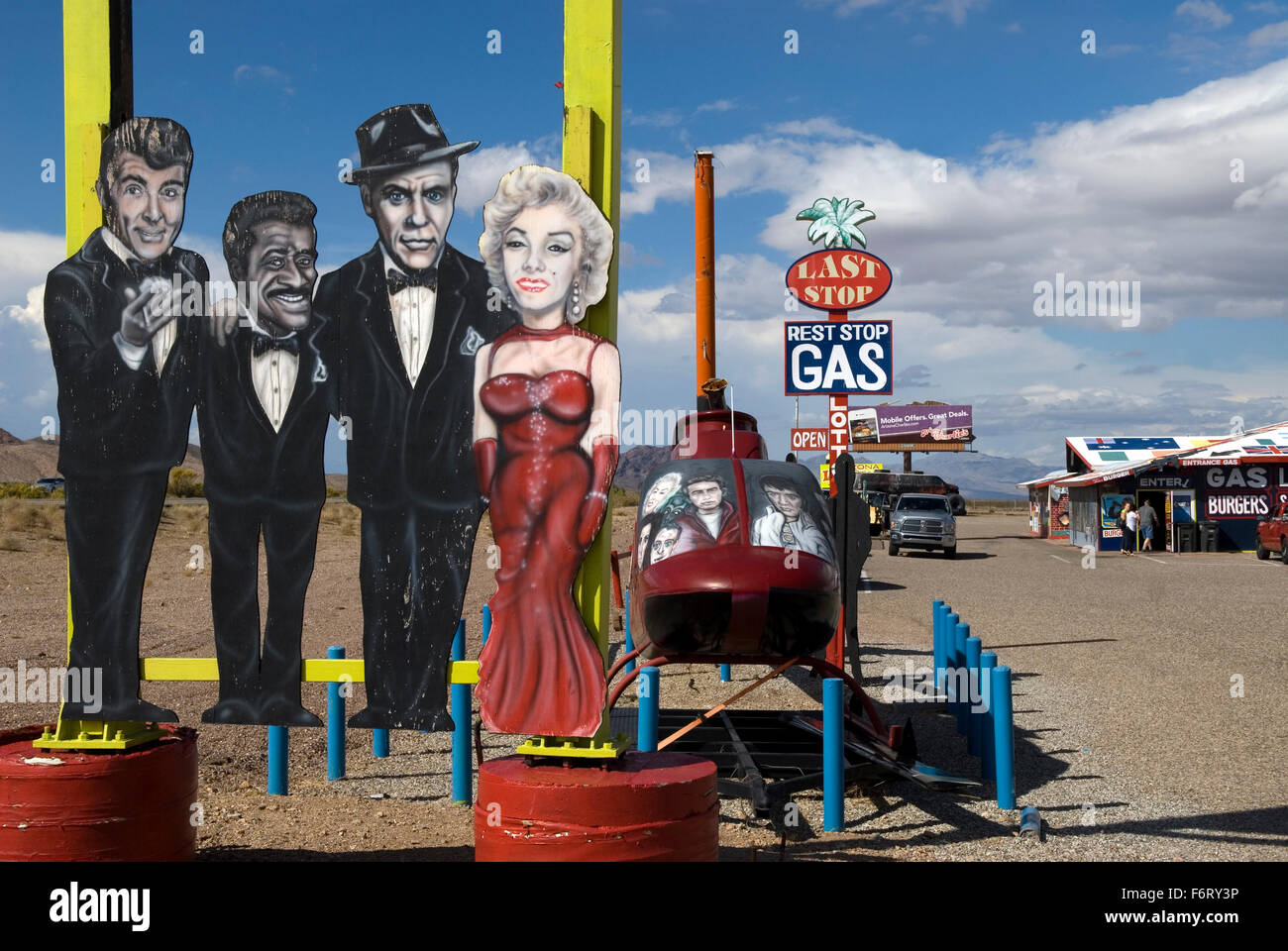 L'ultima fermata Ristorante White Hills Arizona USA Foto Stock