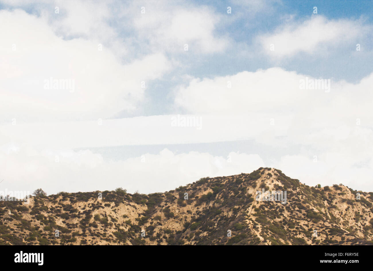 Santa Monica cime sulla soleggiata California giorno Foto Stock