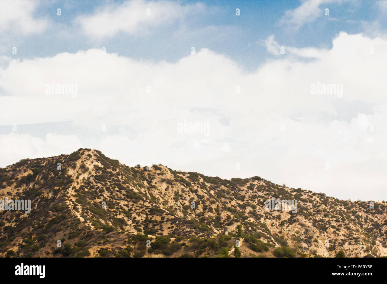 Santa Monica cime sulla soleggiata California giorno Foto Stock