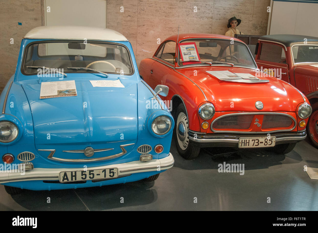 Museo Trabant al Checkpoint Charlie, Berlin, Germania Foto Stock