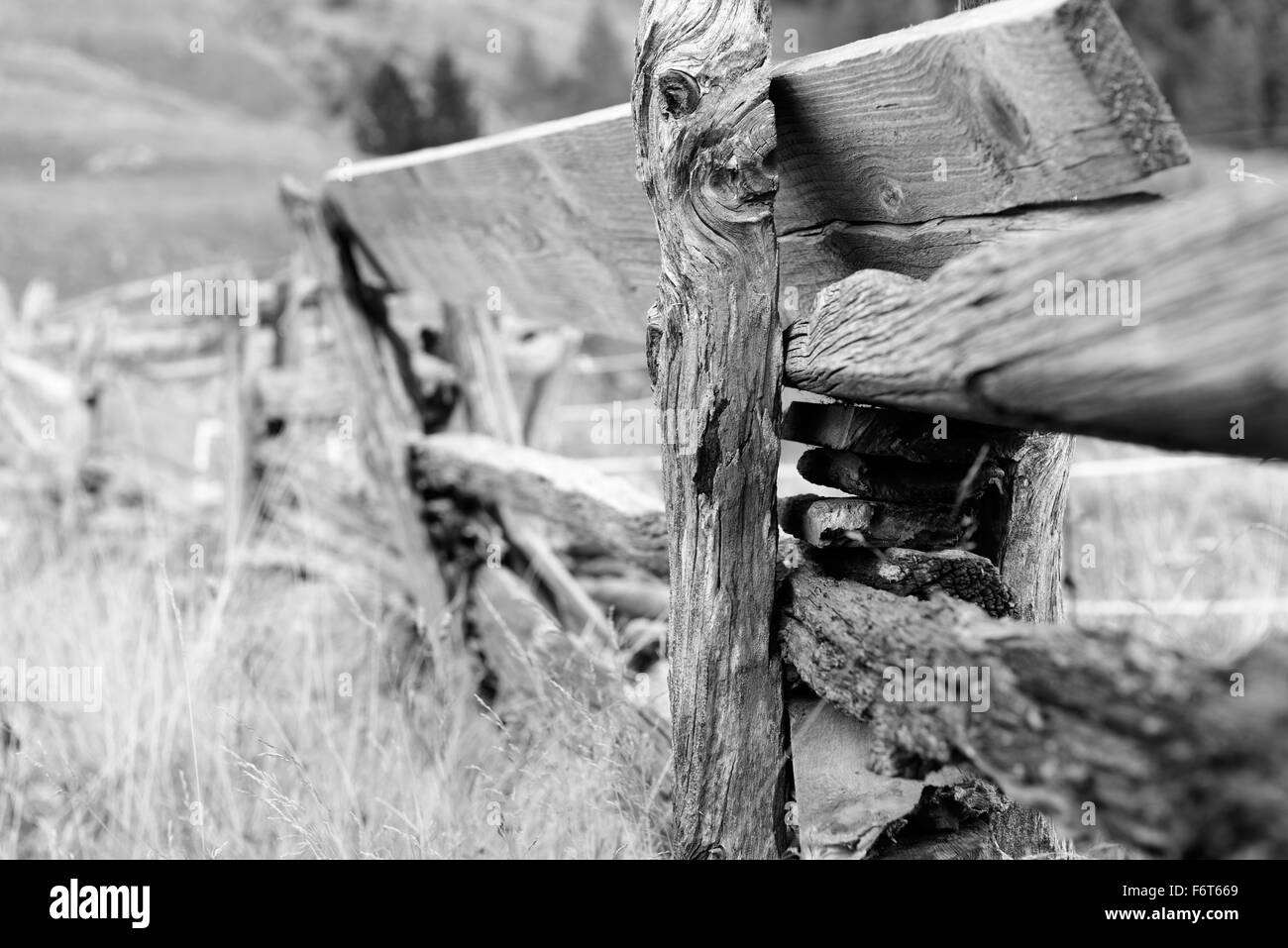 Holzzaun | recinzione di legno Foto Stock