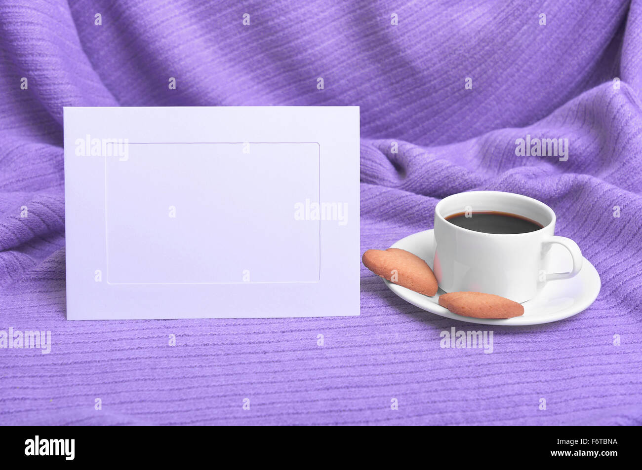 Telaio e caffè. Foto Stock