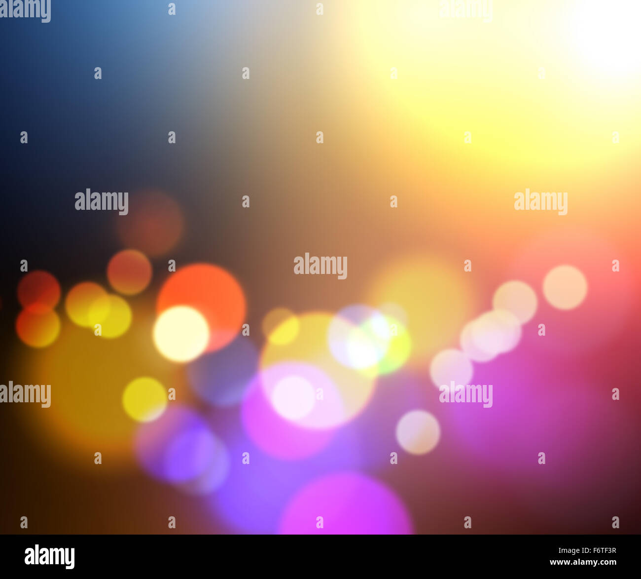 Colorato con sfondo bokeh design di luci Foto Stock