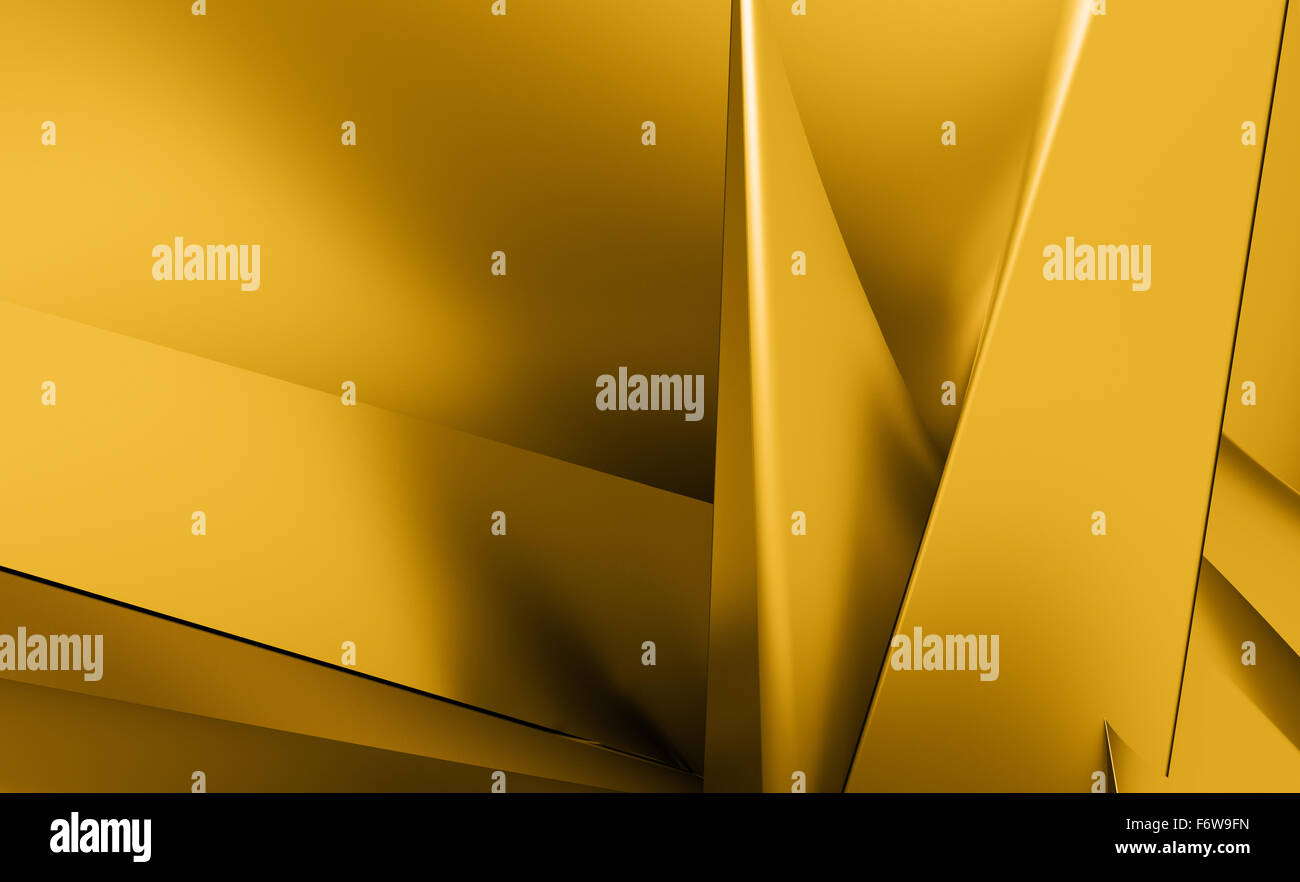 Arancione e sfondo giallo di astratta curve caldo Foto Stock