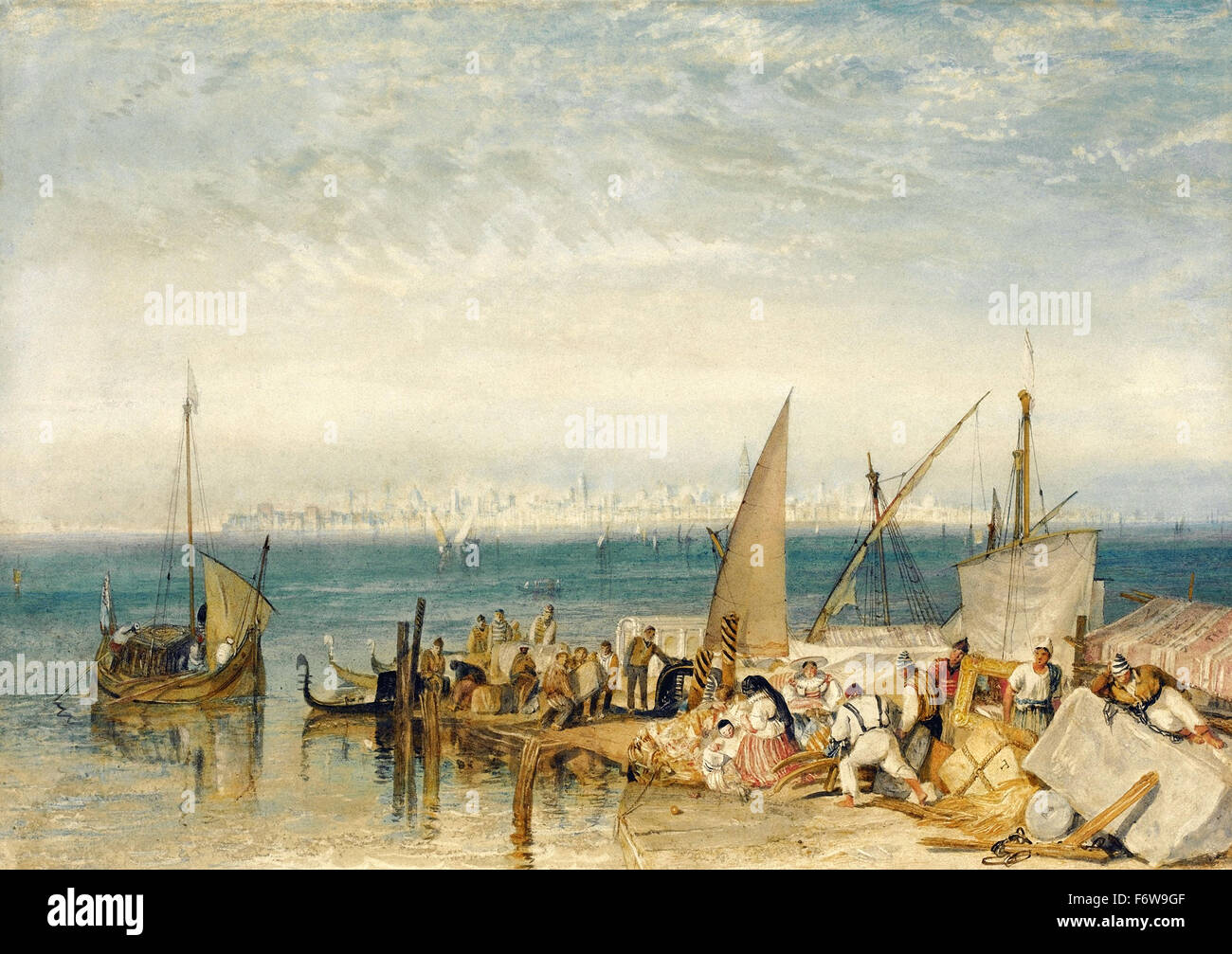 Joseph Mallord William Turner - Venezia da Fusina Foto Stock
