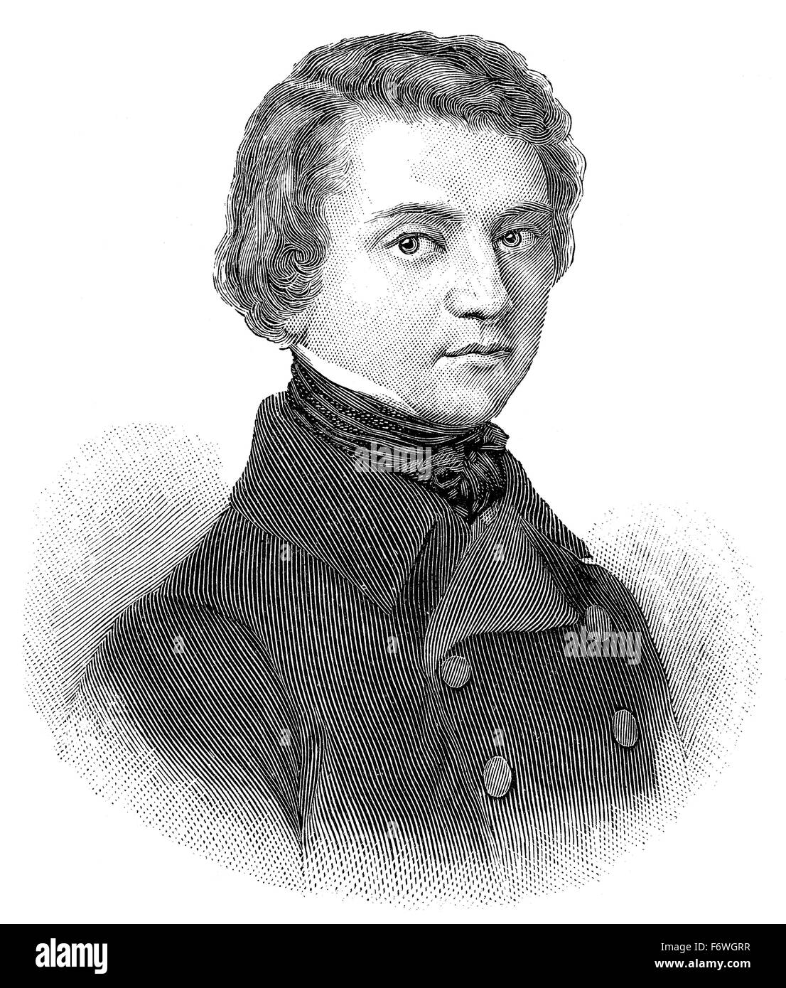 Louis Jean Joseph Charles Blanc, 1811 - 1882, un uomo politico francese e socialista, Foto Stock