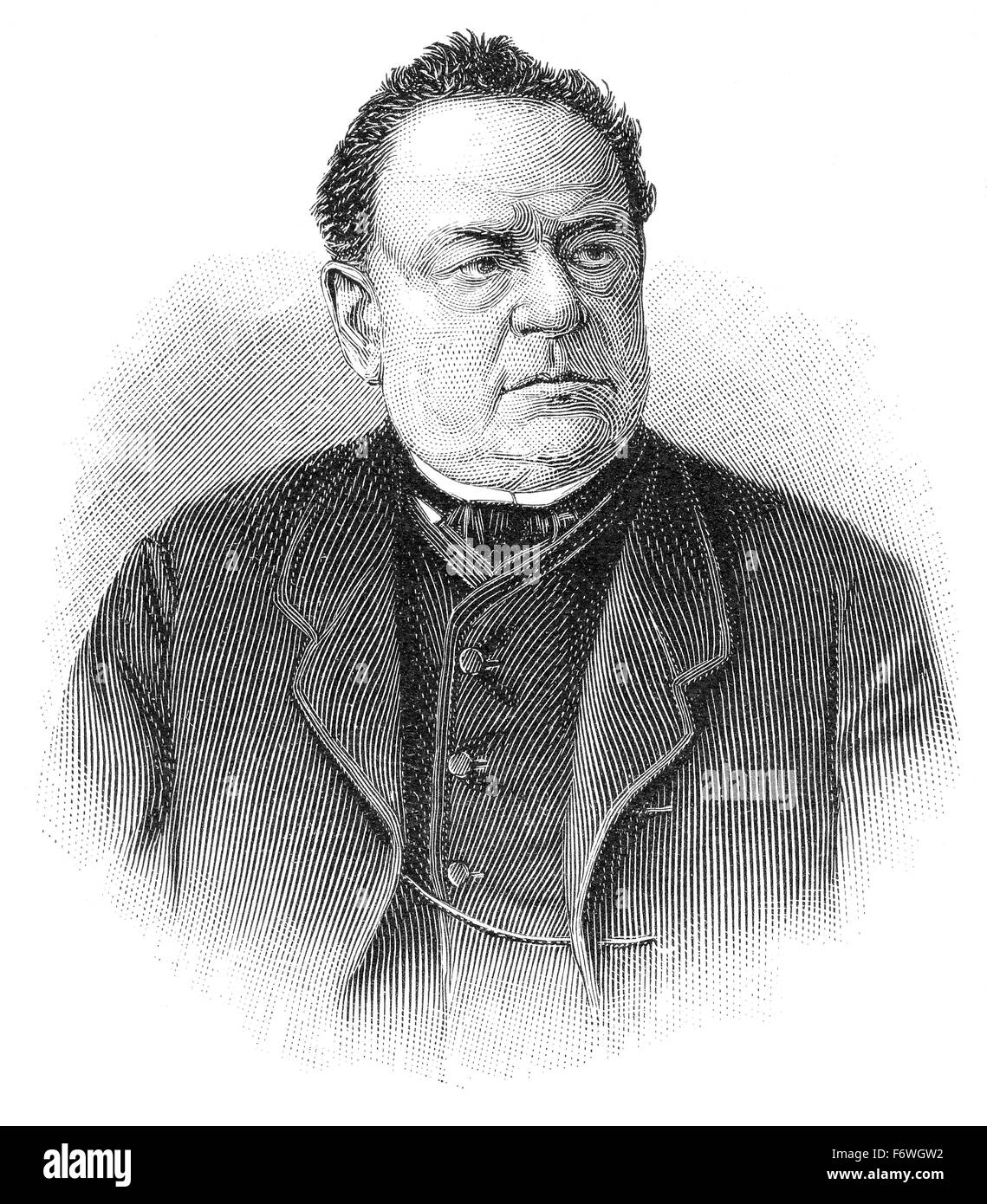 Moritz Hermann Boris Semyonovich von Jacobi, 1801-1874, un russo e tedesco ingegnere e fisico, Foto Stock