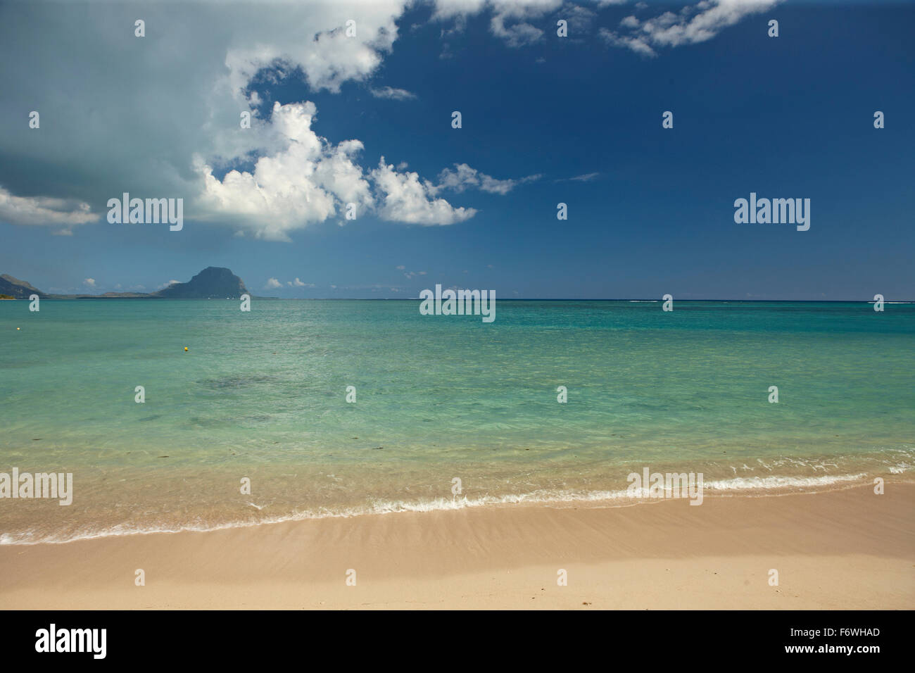 Spiaggia, Tamarin, Mauritius Foto Stock
