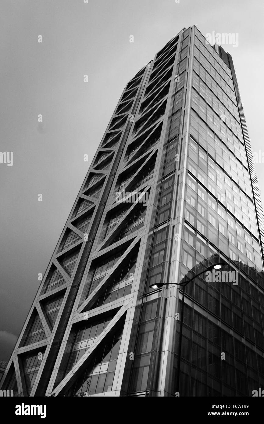 Heron Tower al 110 Bishopsgate, Londra, Inghilterra, Regno Unito Foto Stock