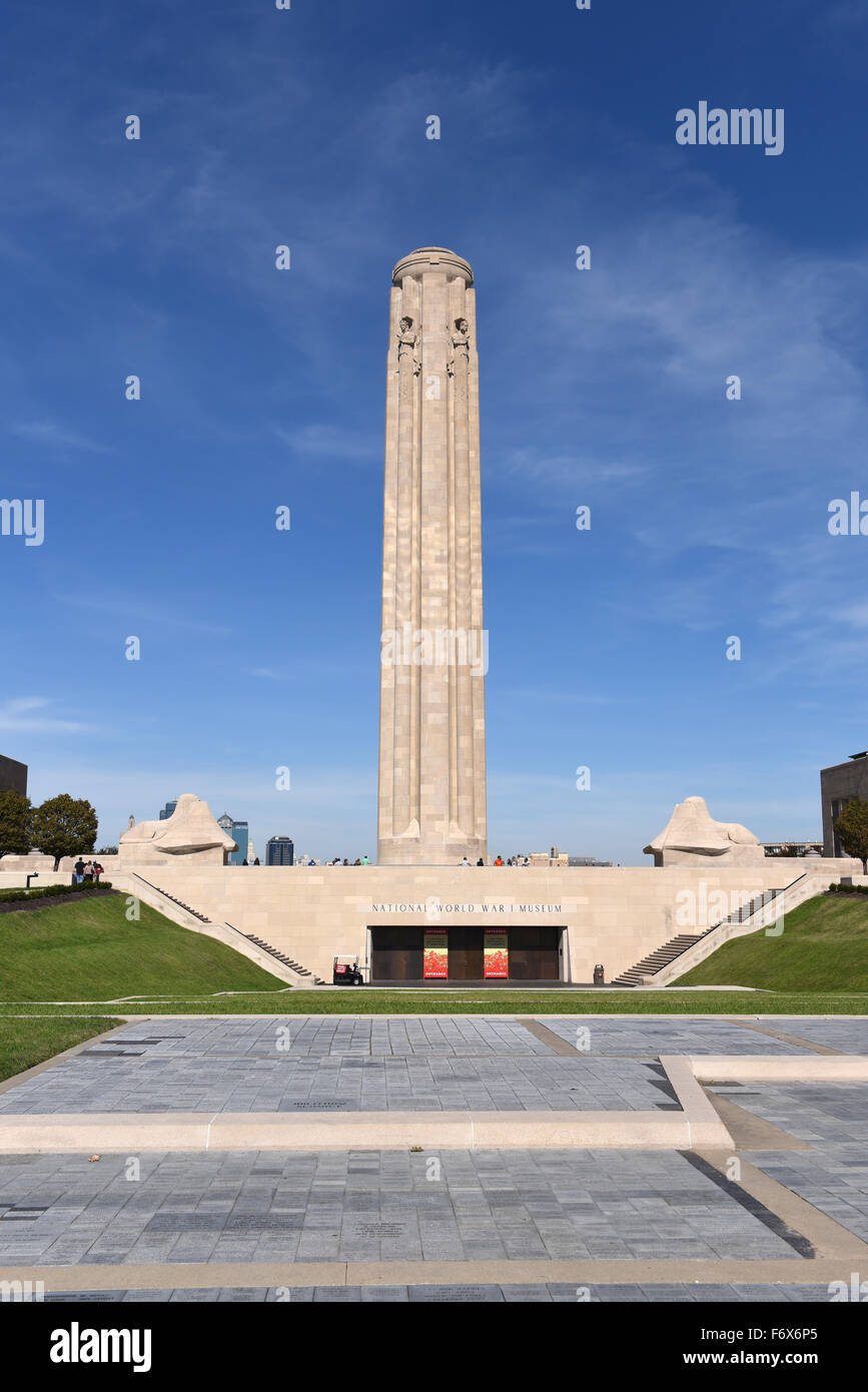 Liberty Memorial a Kansas City, Missouri per onorare i soldati morti nella guerra mondiale I Foto Stock