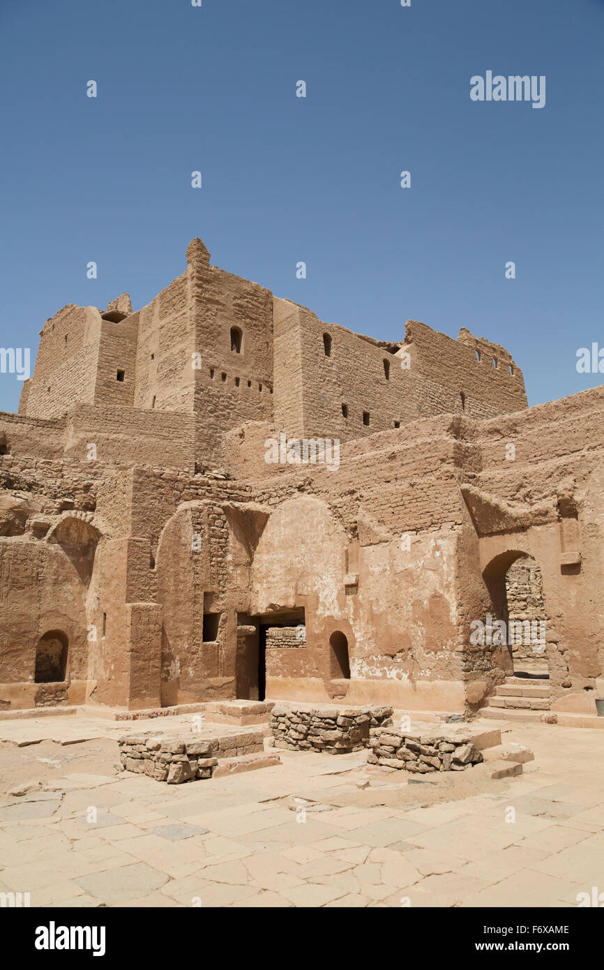 Monastero di San Simeone, fondata nel settimo secolo; Aswan, Egitto Foto Stock