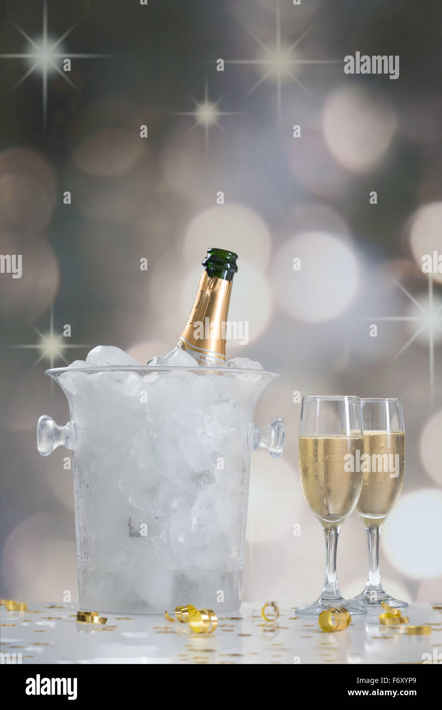 Festive champagne Foto Stock