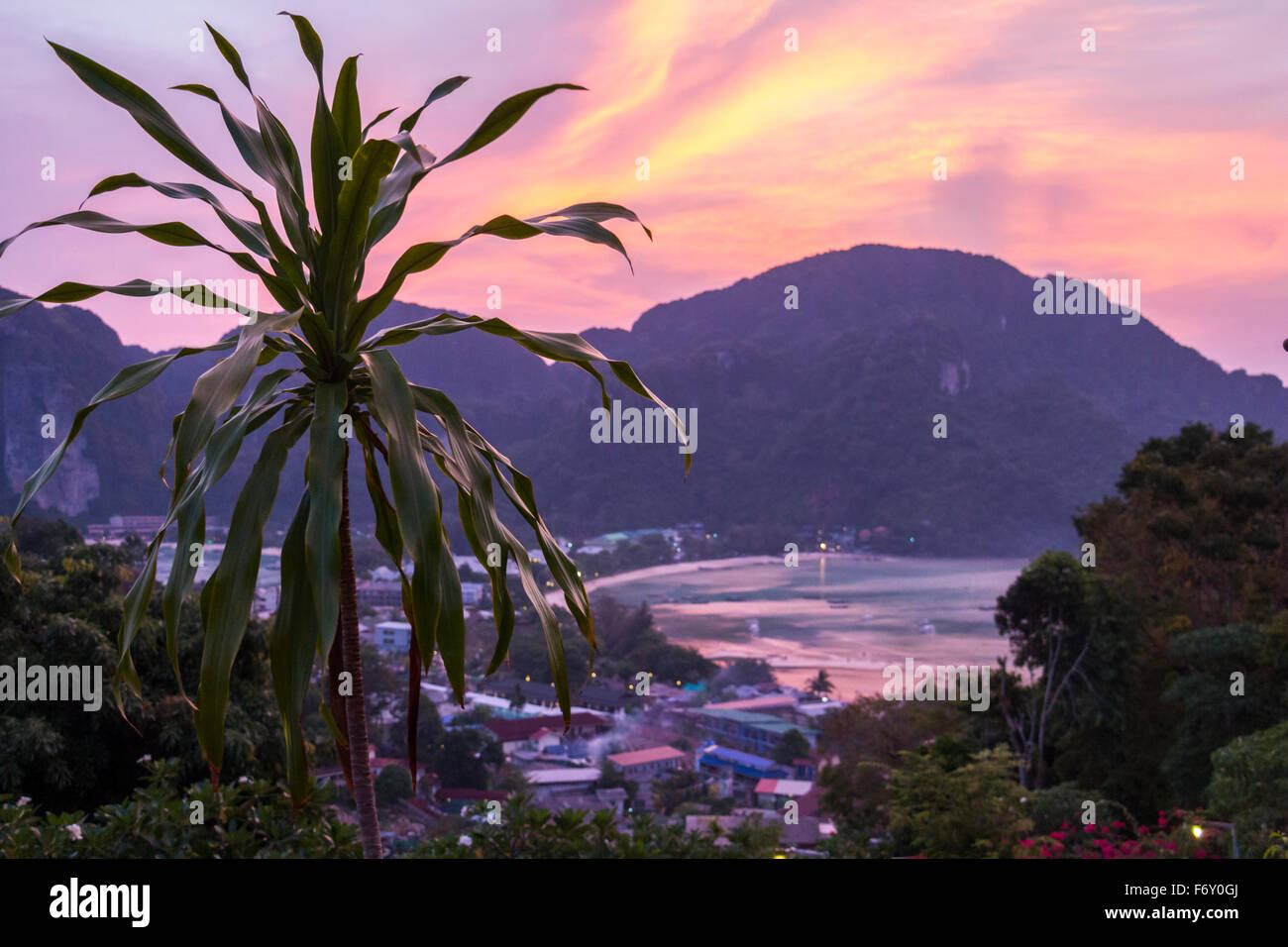 Punto di vista Phi-Phi, vista sul paesaggio Foto Stock