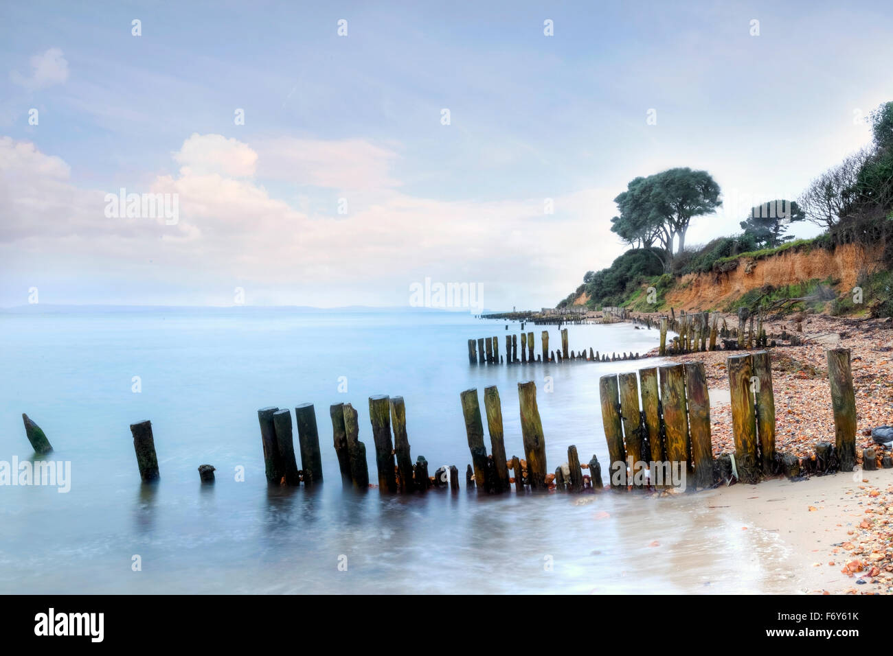 Lepe, Solent, Hampshire, Inghilterra, Regno Unito Foto Stock