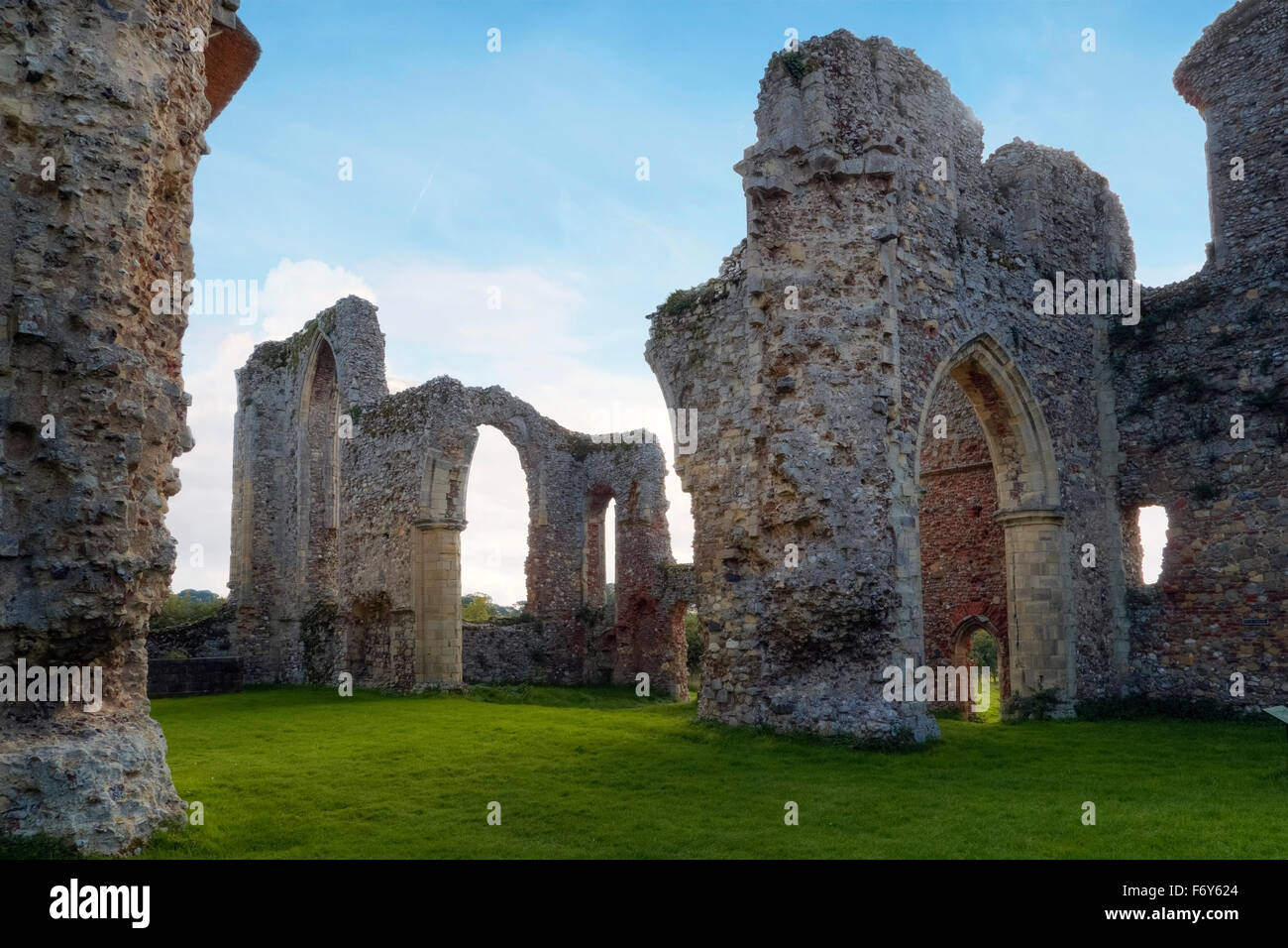 A Leiston Abbey, a Leiston, Suffolk, Inghilterra, Regno Unito Foto Stock