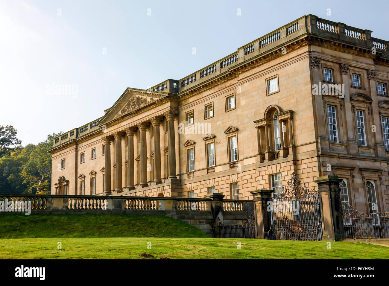 Castello di Wentworth Barnsley Yorkshire House e Giardini Foto Stock