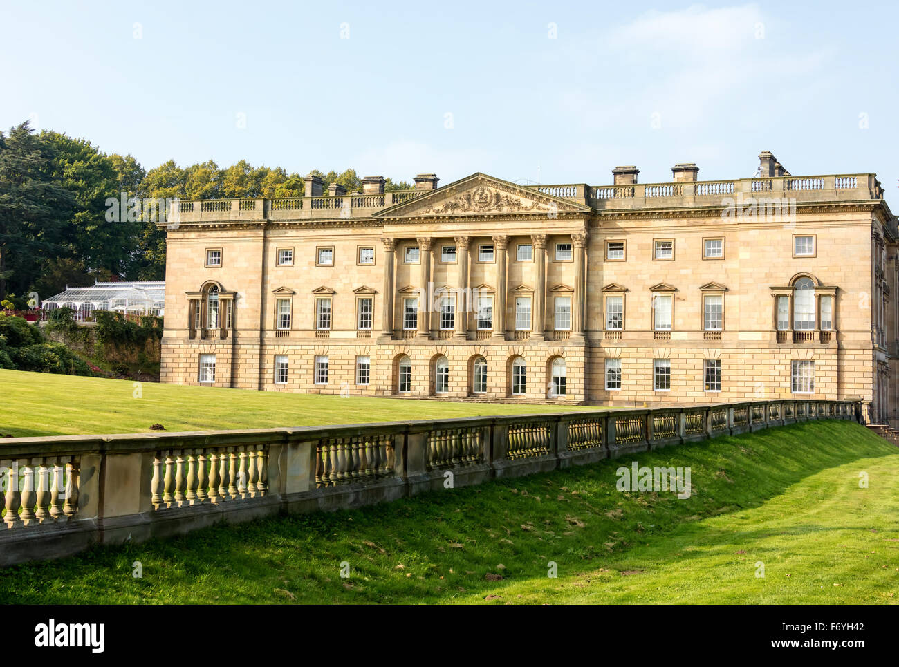 Castello di Wentworth Barnsley Yorkshire House e Giardini Foto Stock