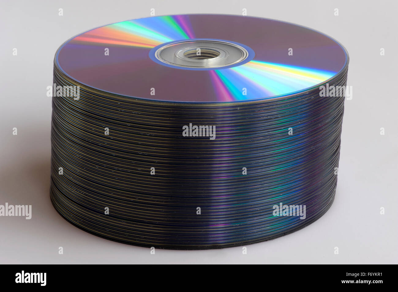 Compact disc pila Foto Stock