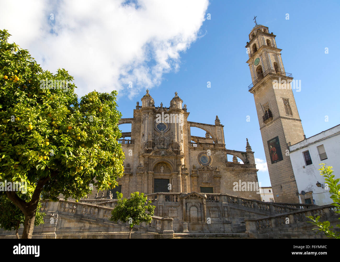 Chiesa Cattedrale di Jerez de la Frontera, la provincia di Cadiz Cadice, Spagna Foto Stock