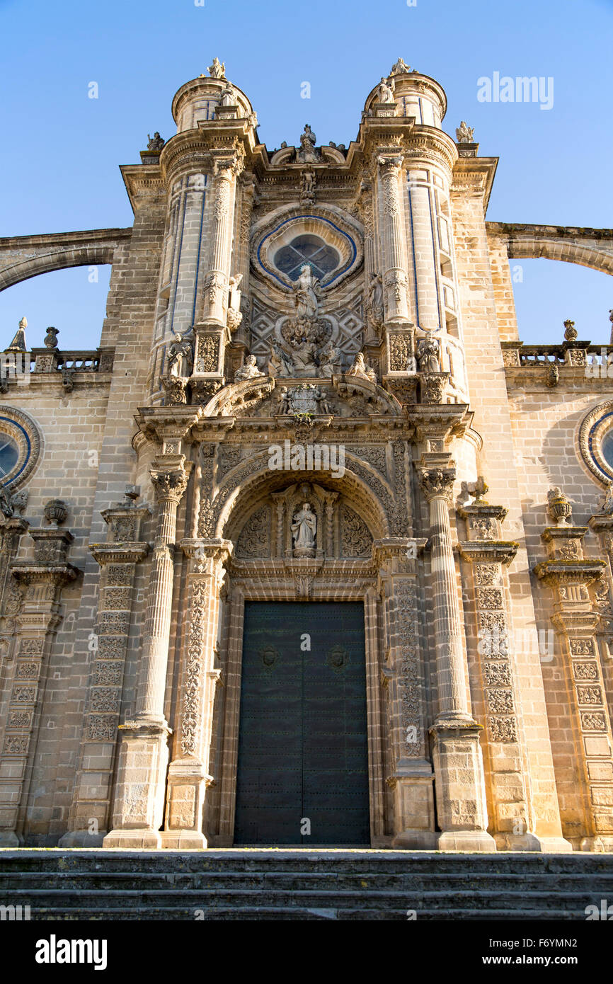 Chiesa Cattedrale di Jerez de la Frontera, la provincia di Cadiz Cadice, Spagna Foto Stock