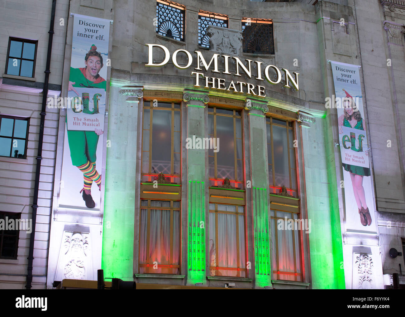 'Elf' musical Dominion Theatre nel West End di Londra Foto Stock