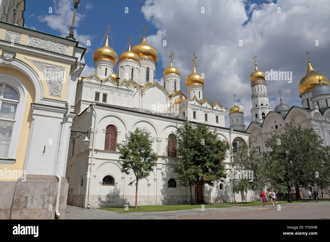 La Cattedrale dell'Annunciazione del Cremlino a Mosca, Russia. Foto Stock