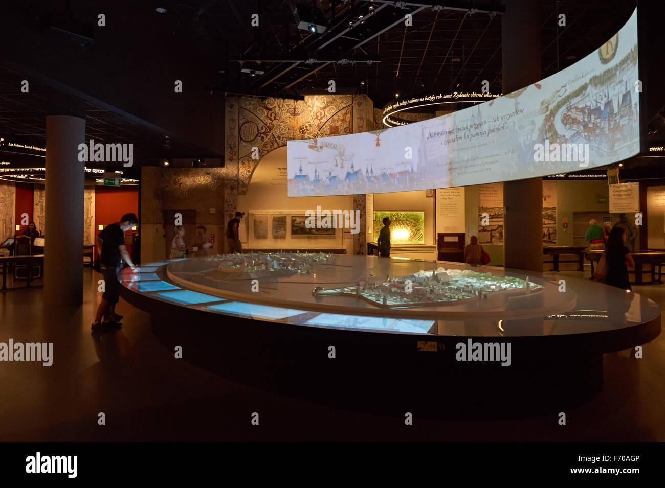 La POLIN Museo di Storia di ebrei polacchi, Varsavia POLONIA Foto Stock