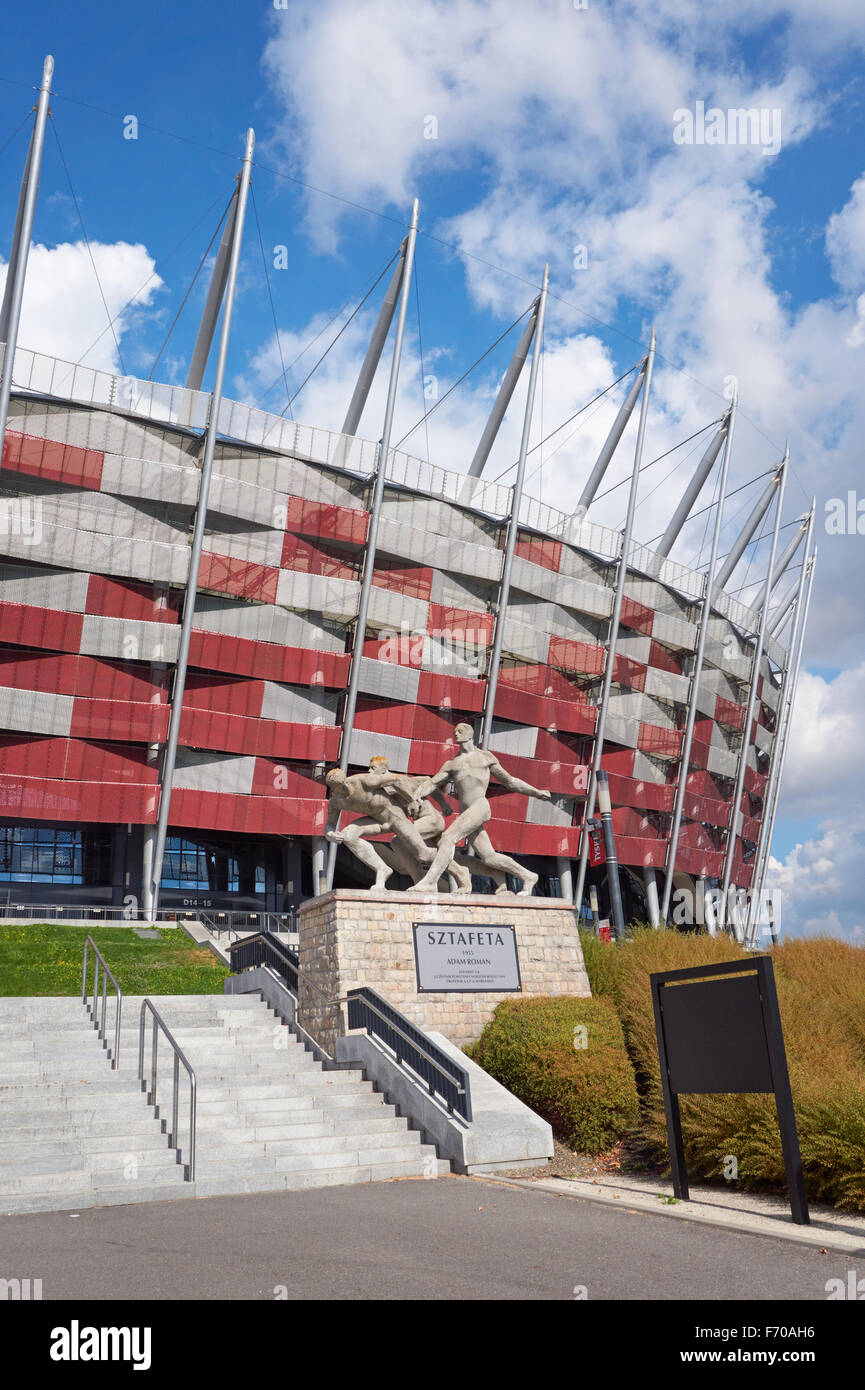 Lo Stadio Nazionale di Varsavia, Polonia Foto Stock