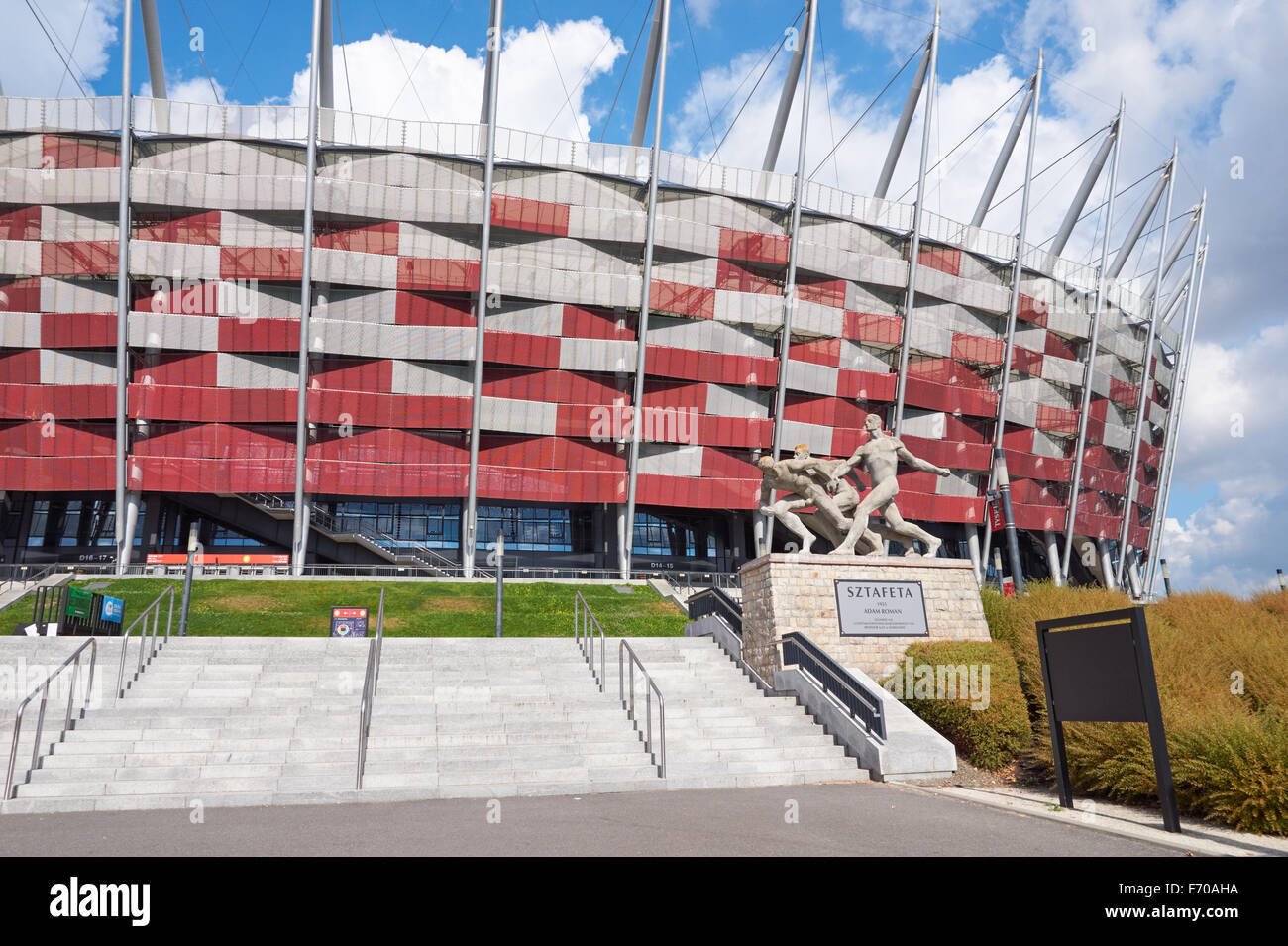 Lo Stadio Nazionale di Varsavia, Polonia Foto Stock