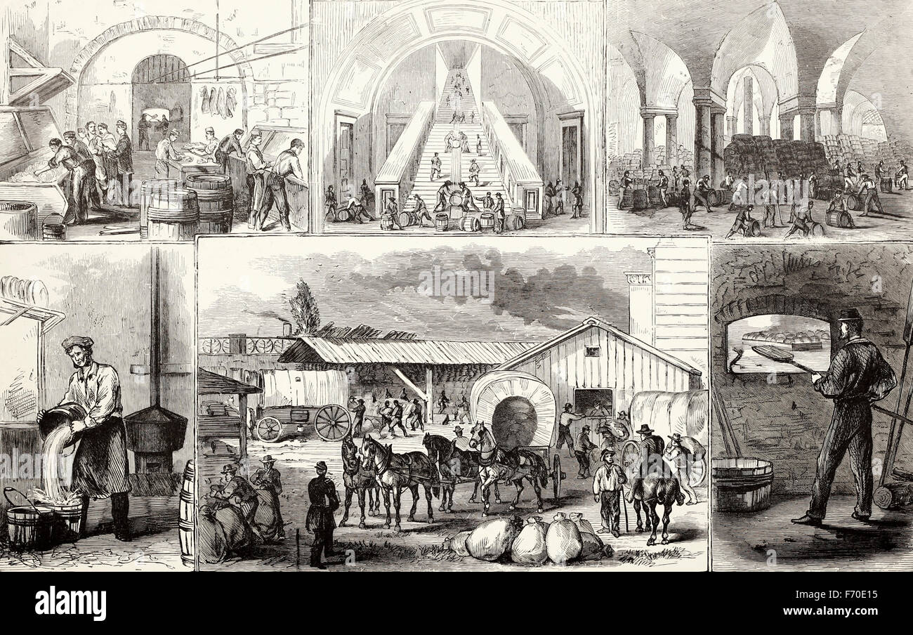 Il grande forno per l'esercito degli Stati Uniti al Campidoglio di Washington, DC - USA GUERRA CIVILE Foto Stock