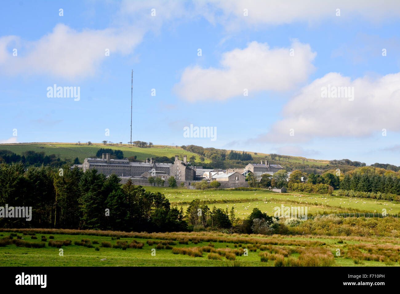 Sua maestà del carcere (HMP) Dartmoor situato in Princetown più remota prigione nelle isole Britanniche. Foto Stock