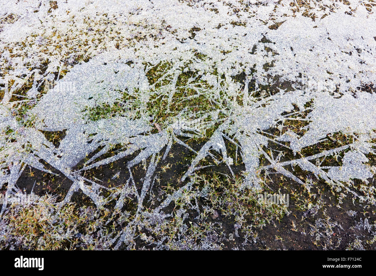 Massa congelata, Finlandia Foto Stock