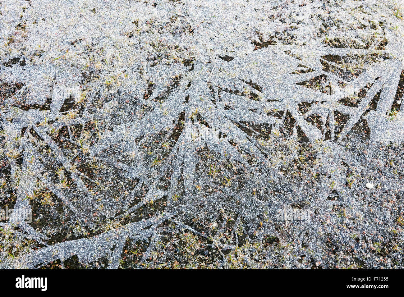 Massa congelata, Finlandia Foto Stock