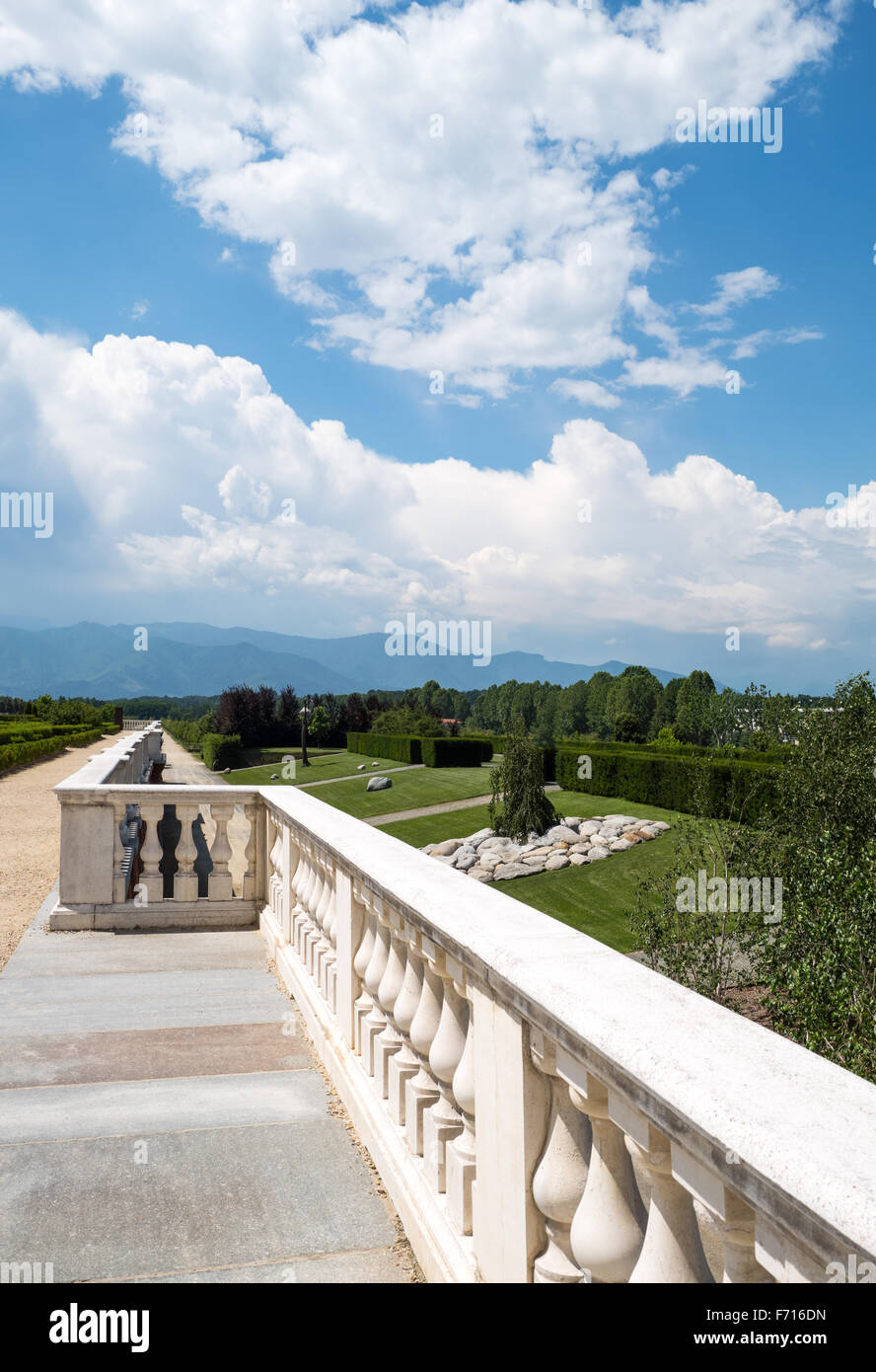 L'Italia, Venaria, Royal Palace, la vista del parco Foto Stock