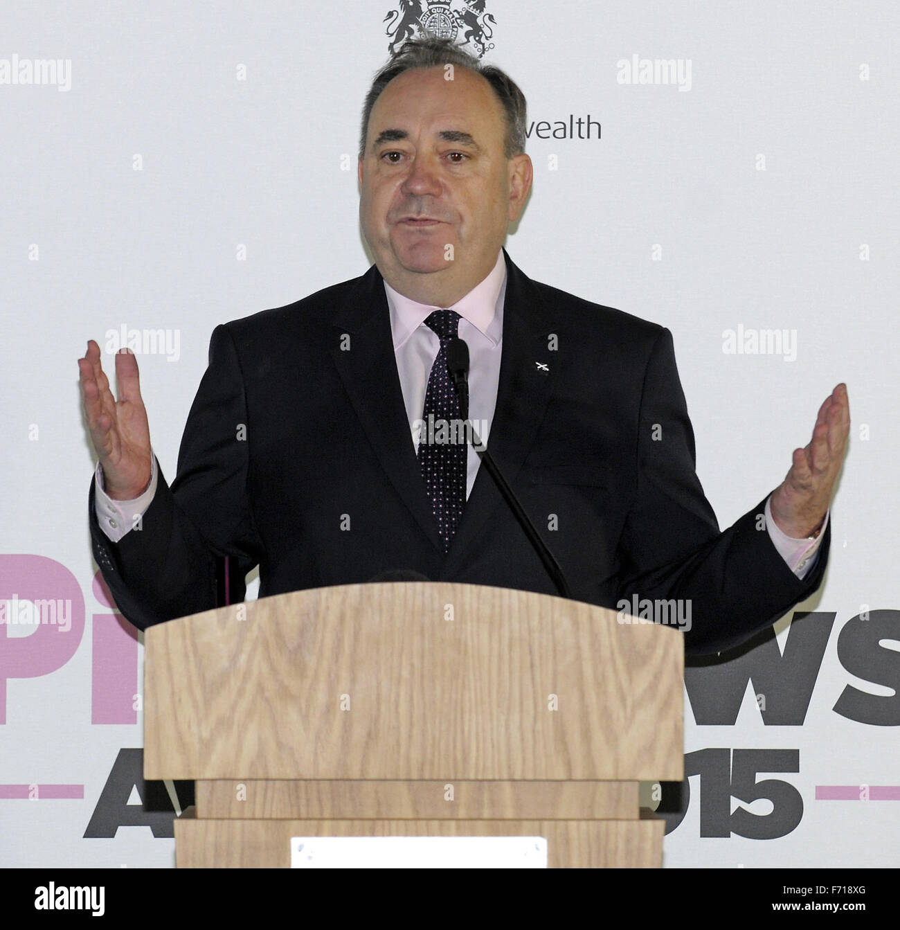3 Rosa annuale News premi con: Alex Salmond MP Dove: Londra, Regno Unito quando: 21 Ott 2015 Foto Stock