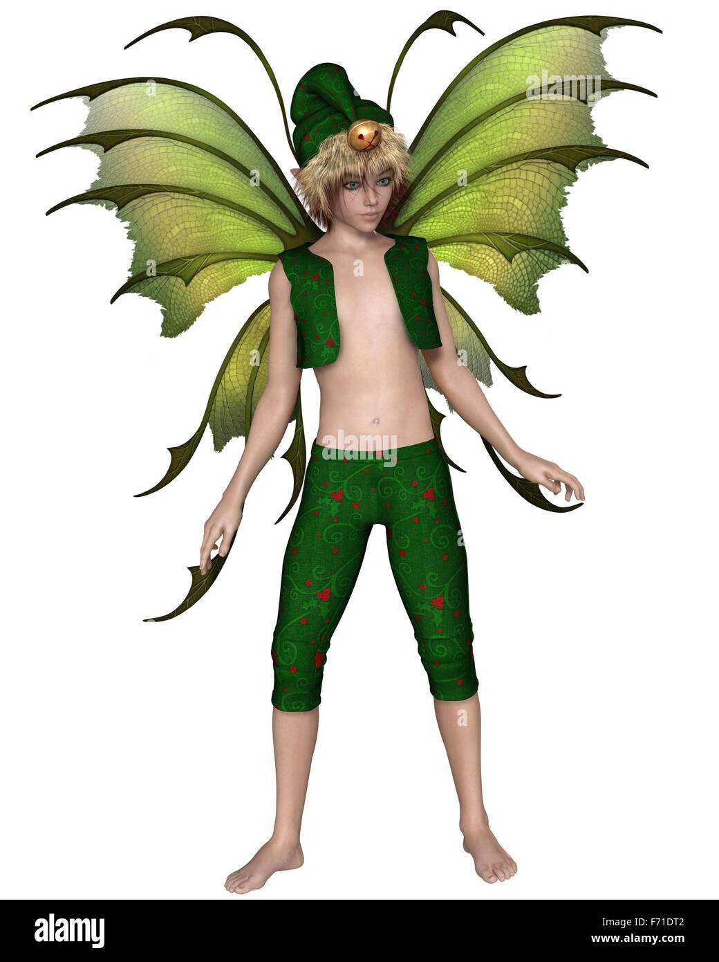 Favola di natale Elf Boy Foto Stock