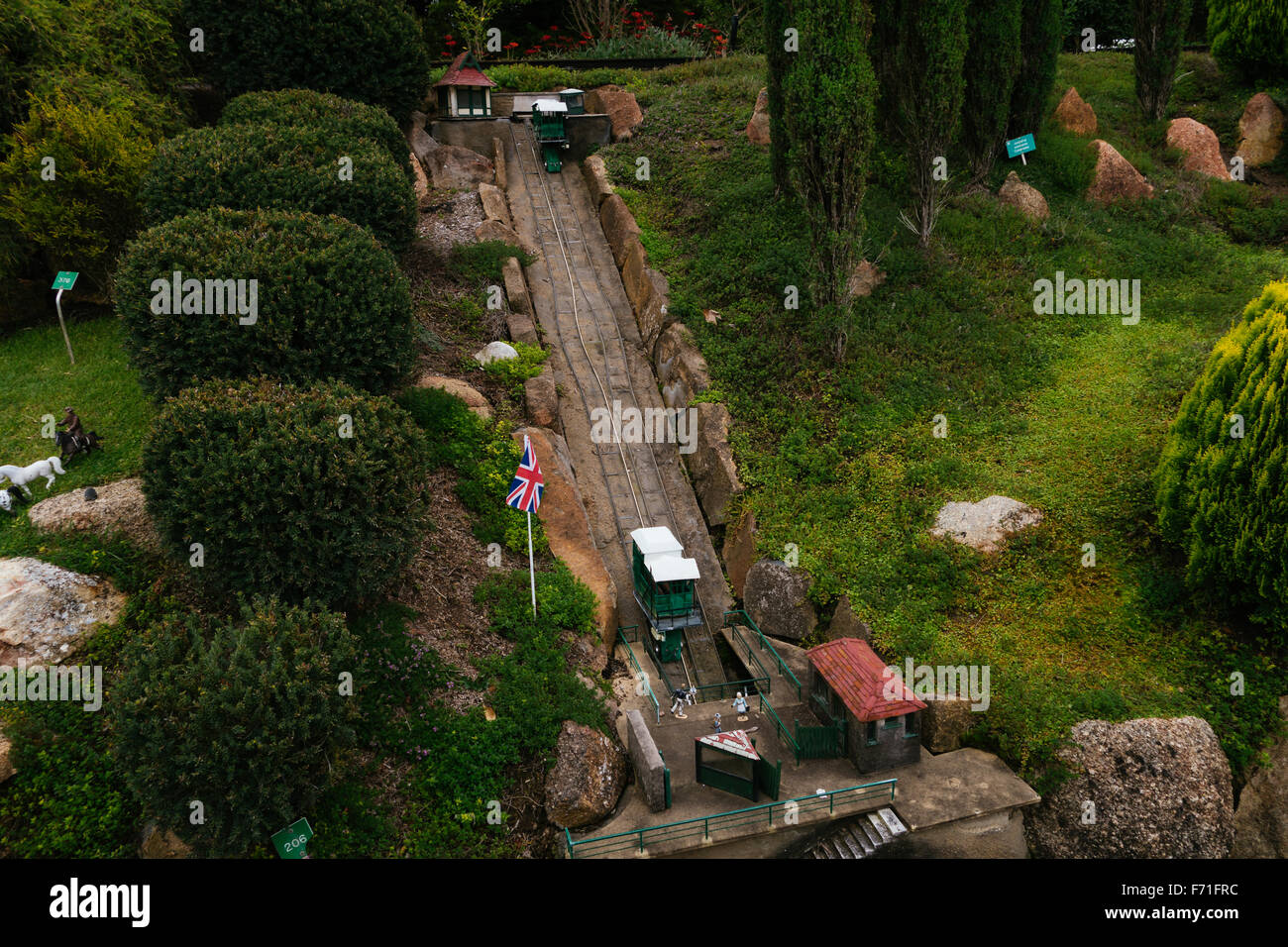 Regno Unito ferroviaria replica in miniatura Foto Stock