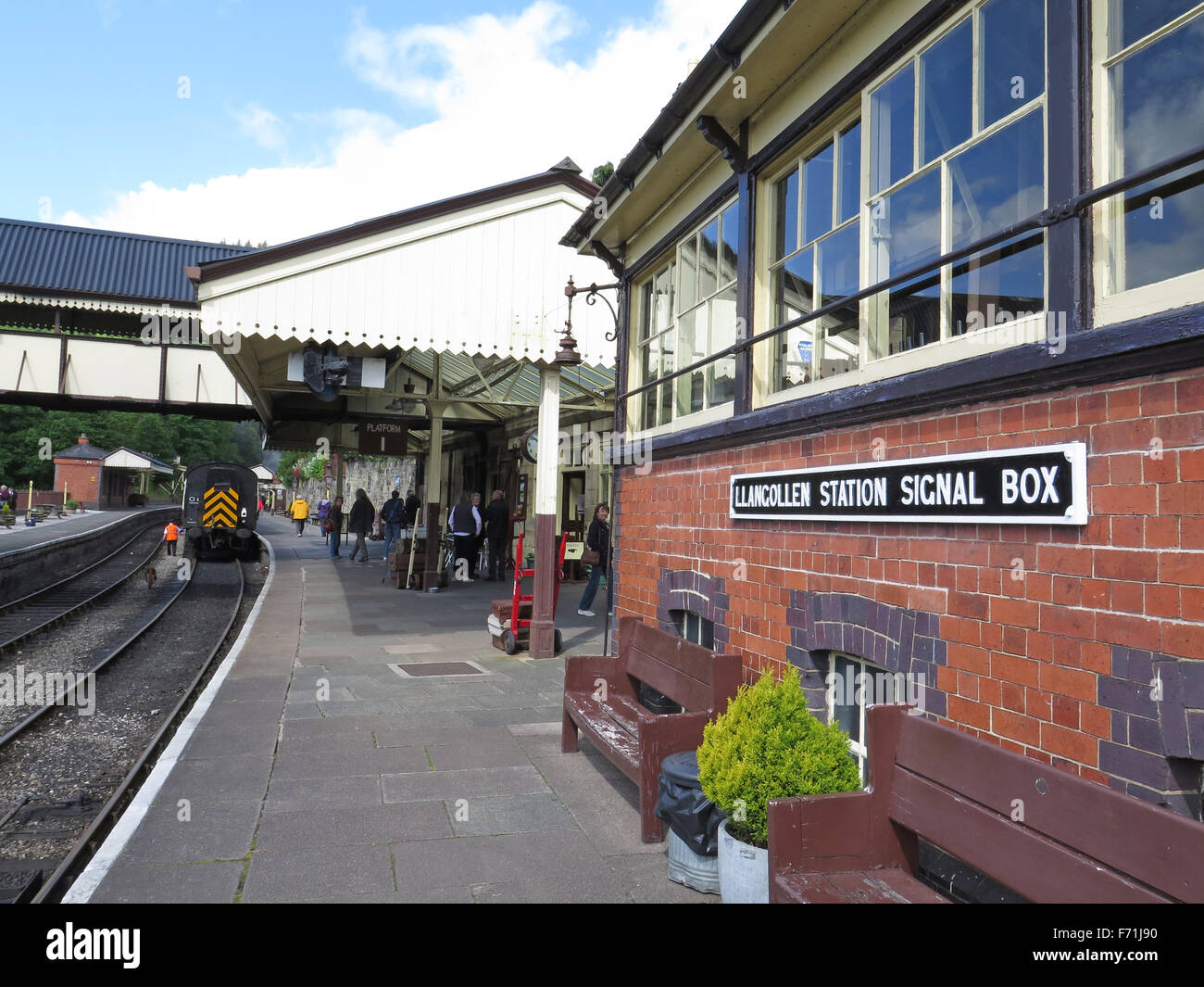 LLangollen Steam Railway Station, LLangollen, , Galles. Foto Stock