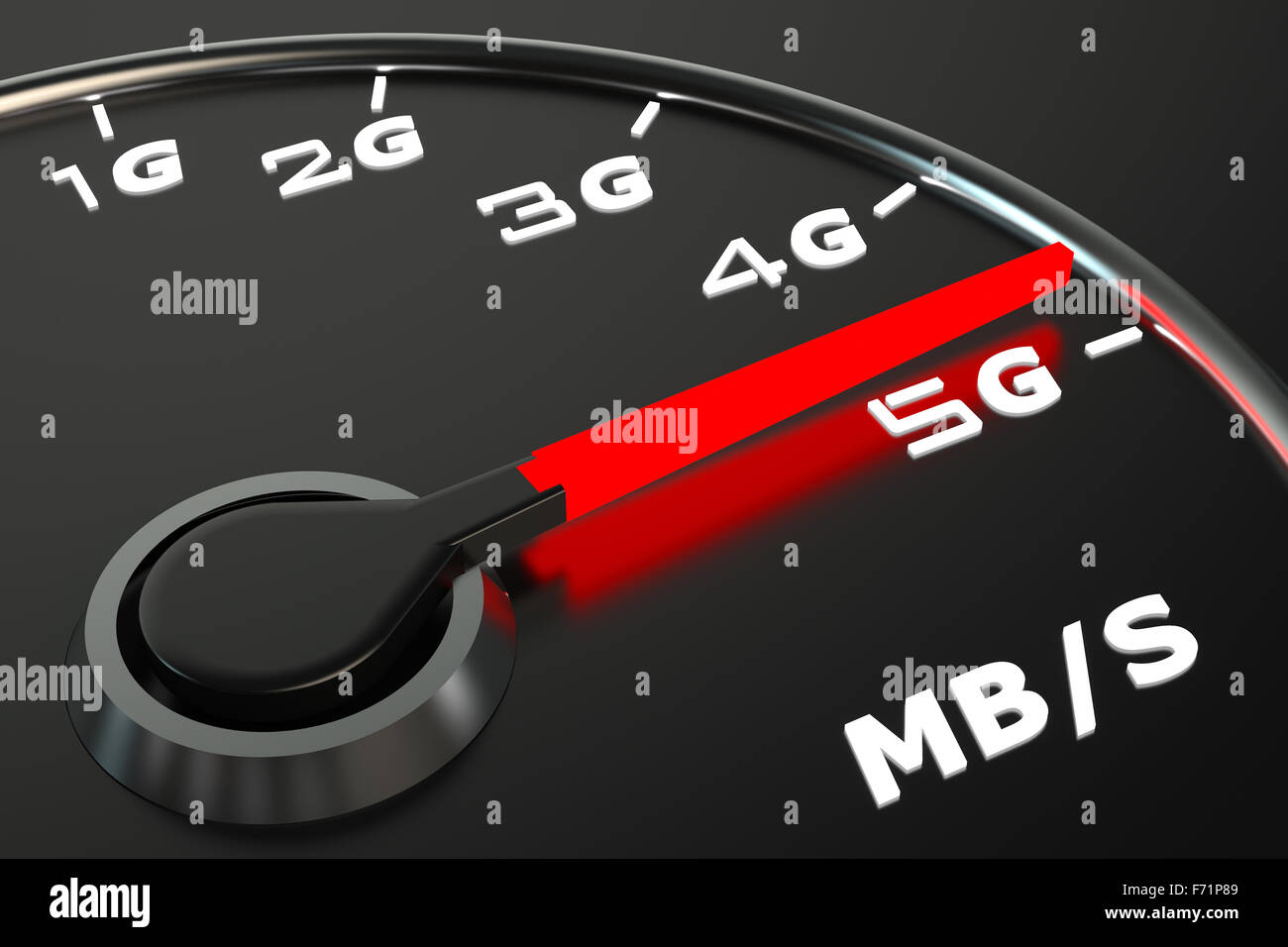 Accesso wireless a velocità di rete il concetto di evoluzione Foto Stock