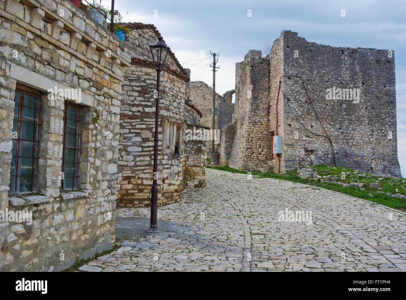 Kalaja, il castello, Fortress Hill, Berat, Albania Foto Stock