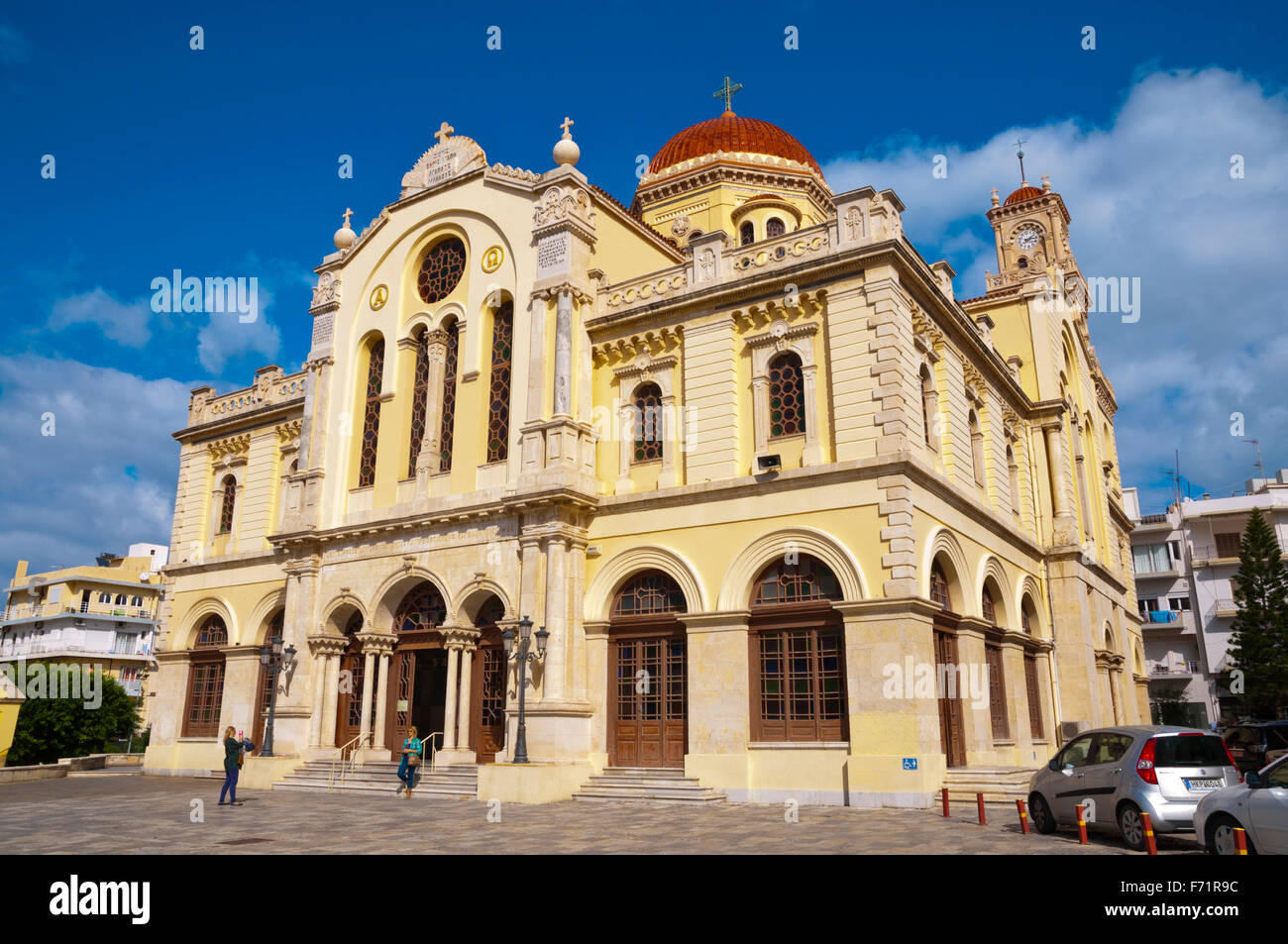 Agios Minas cattedrale, dal 1895, Heraklion, Creta, Grecia Foto Stock