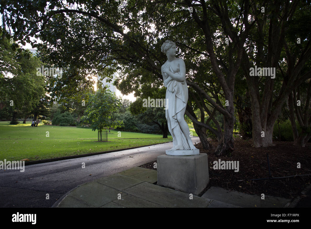 Sydney giardino botanico scultura greca Foto Stock