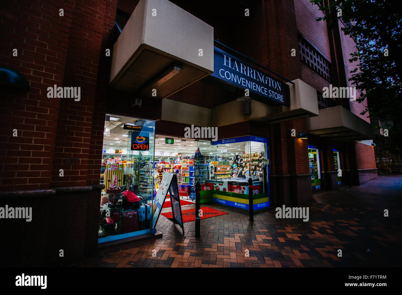 Sydney Harrington convenience store Foto Stock