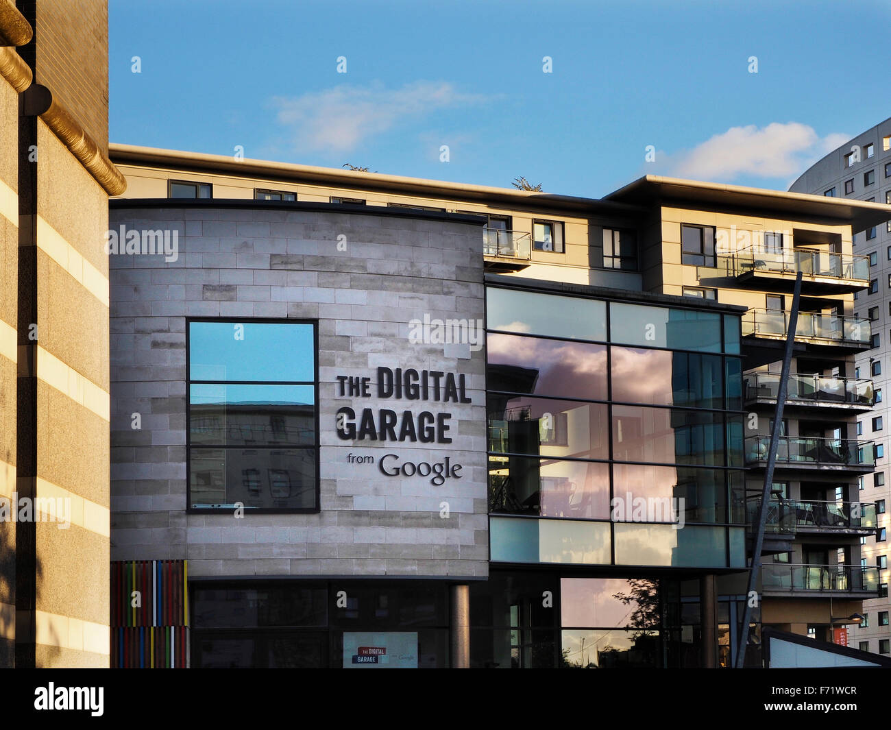 Google Digital Garage al Clarence Dock a Leeds West Yorkshire Inghilterra Foto Stock