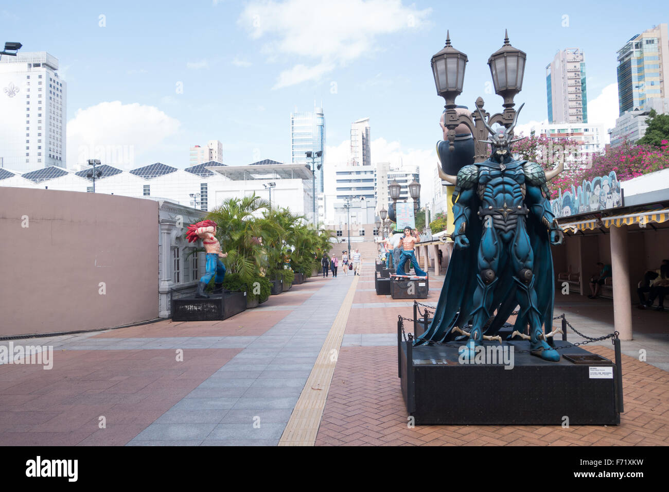 Hong Kong Avenue di fumetto di stelle Foto Stock