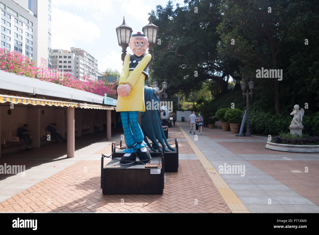Hong Kong Avenue di fumetto di stelle Foto Stock